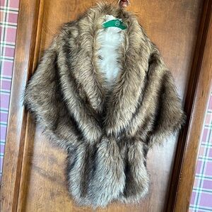 Luxurious Faux Fur Shawl